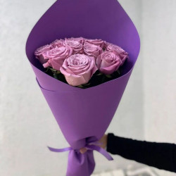 Букет из 11 фиолетовых роз