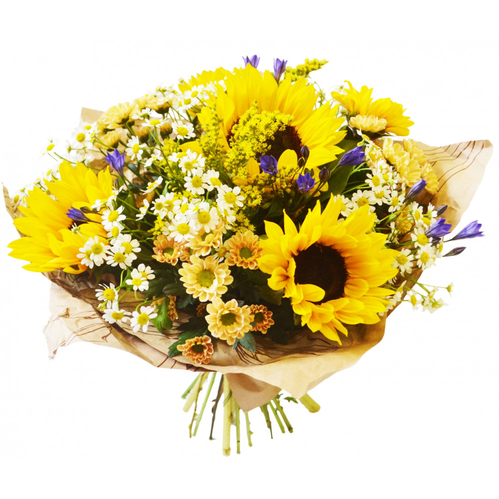 Букет цветов «Солнце»